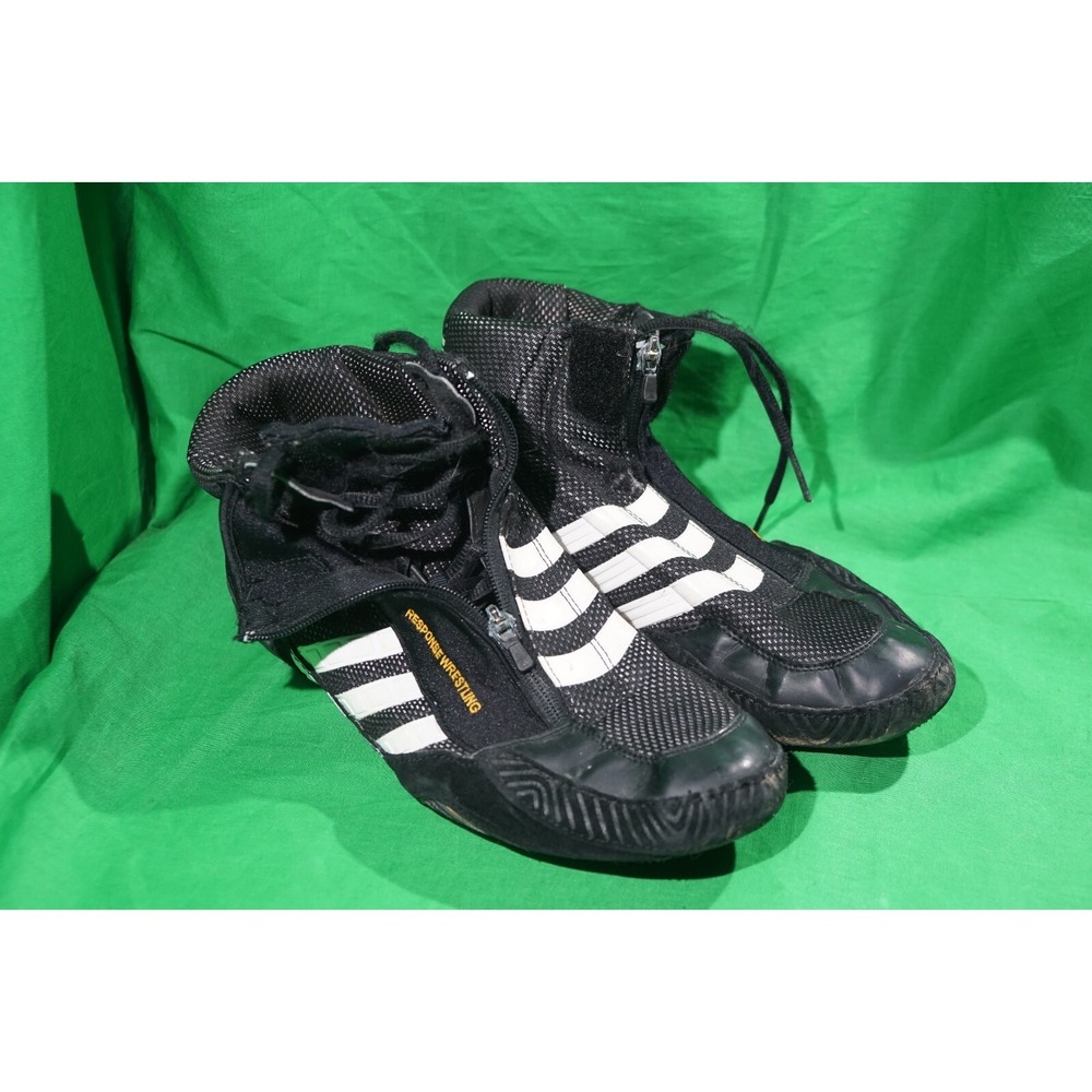 Adidas Response Wrestling Shoes Black Tie & Zip-up Men's 10 US 2007 Classics